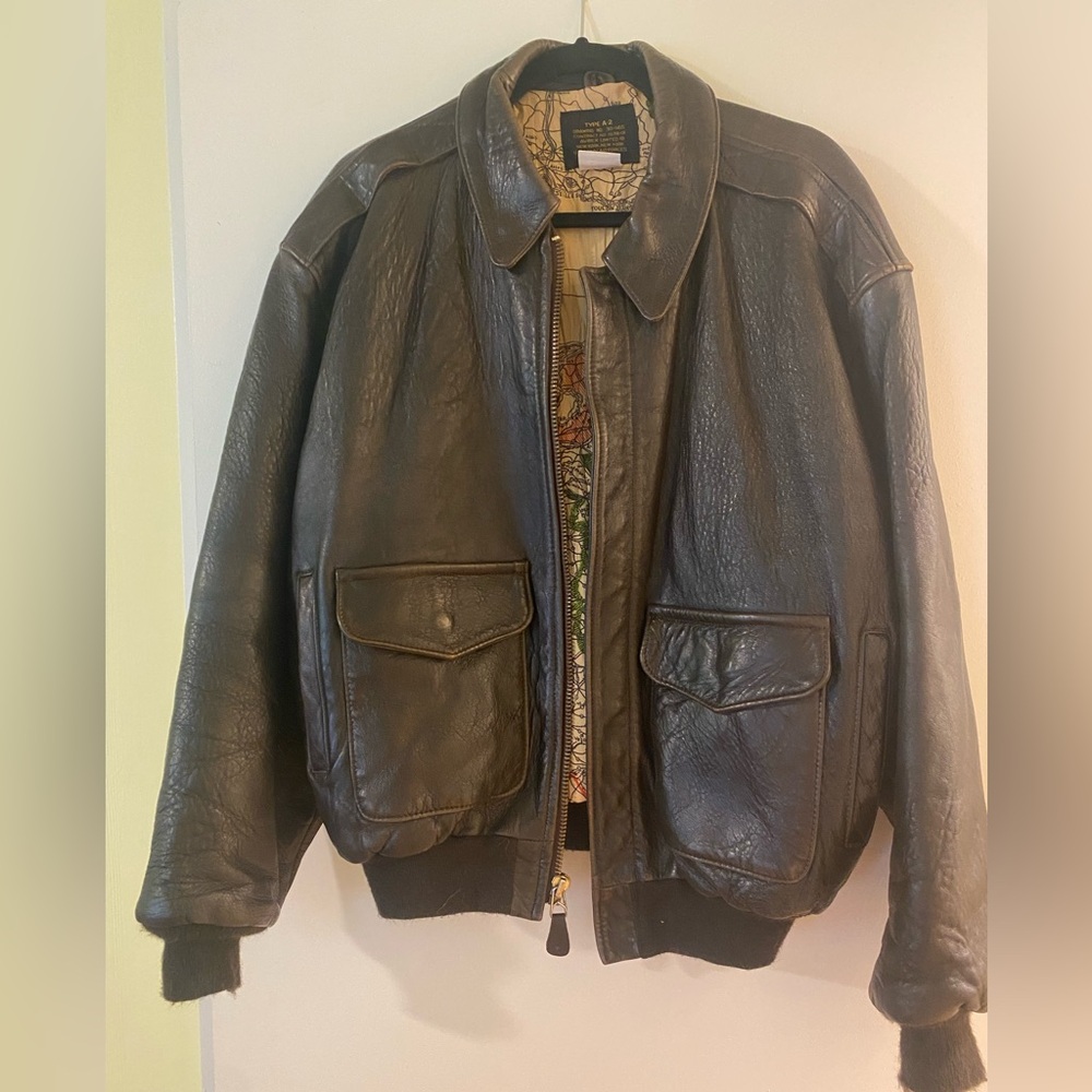 Avirex USA Beige and Brown Flight Garment